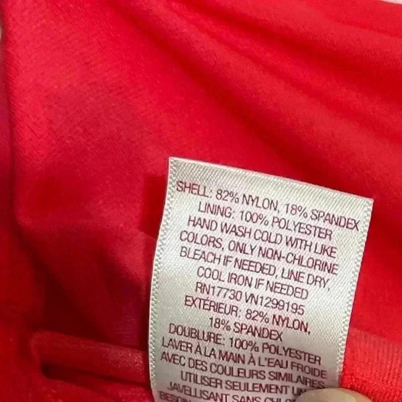 MERONA ONE PIECE SWIMSUIT SIZE LARGE-USED coral red - Picture 5 of 9